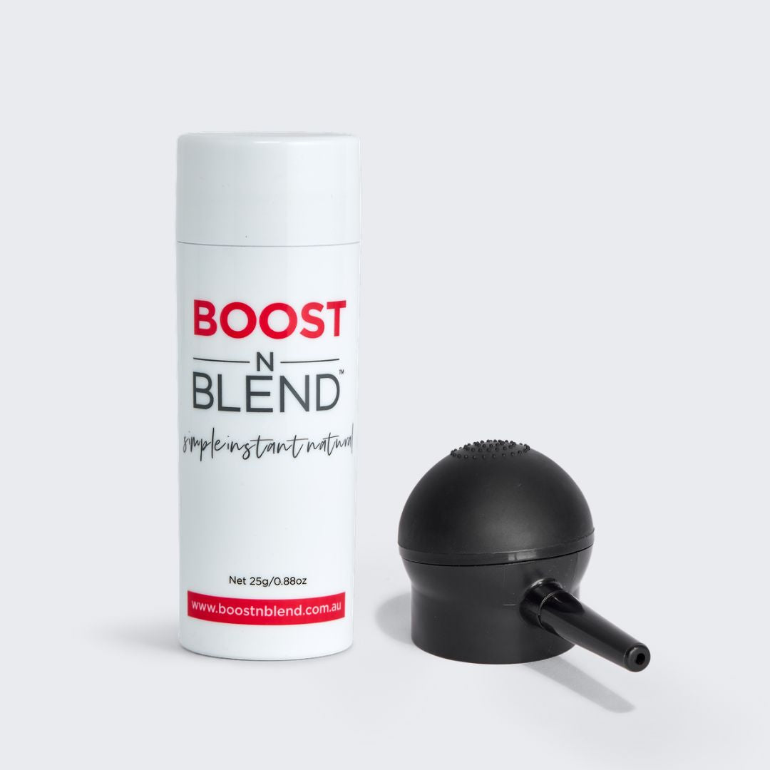Boost N Blend Hair Fibres with Applicator #colour_midnight-shadow-black