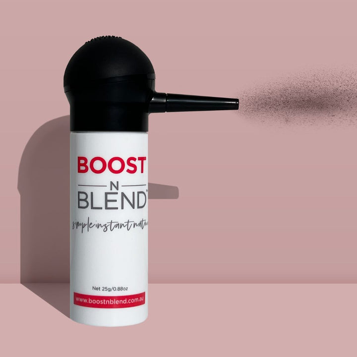 Boost N Blend Hair Fibres with Applicator #colour_warm-cinnamon-brown