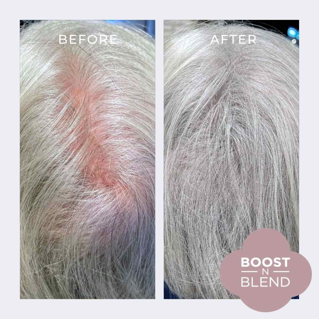 Before and After Boost N Blend #colour_light-silver-grey