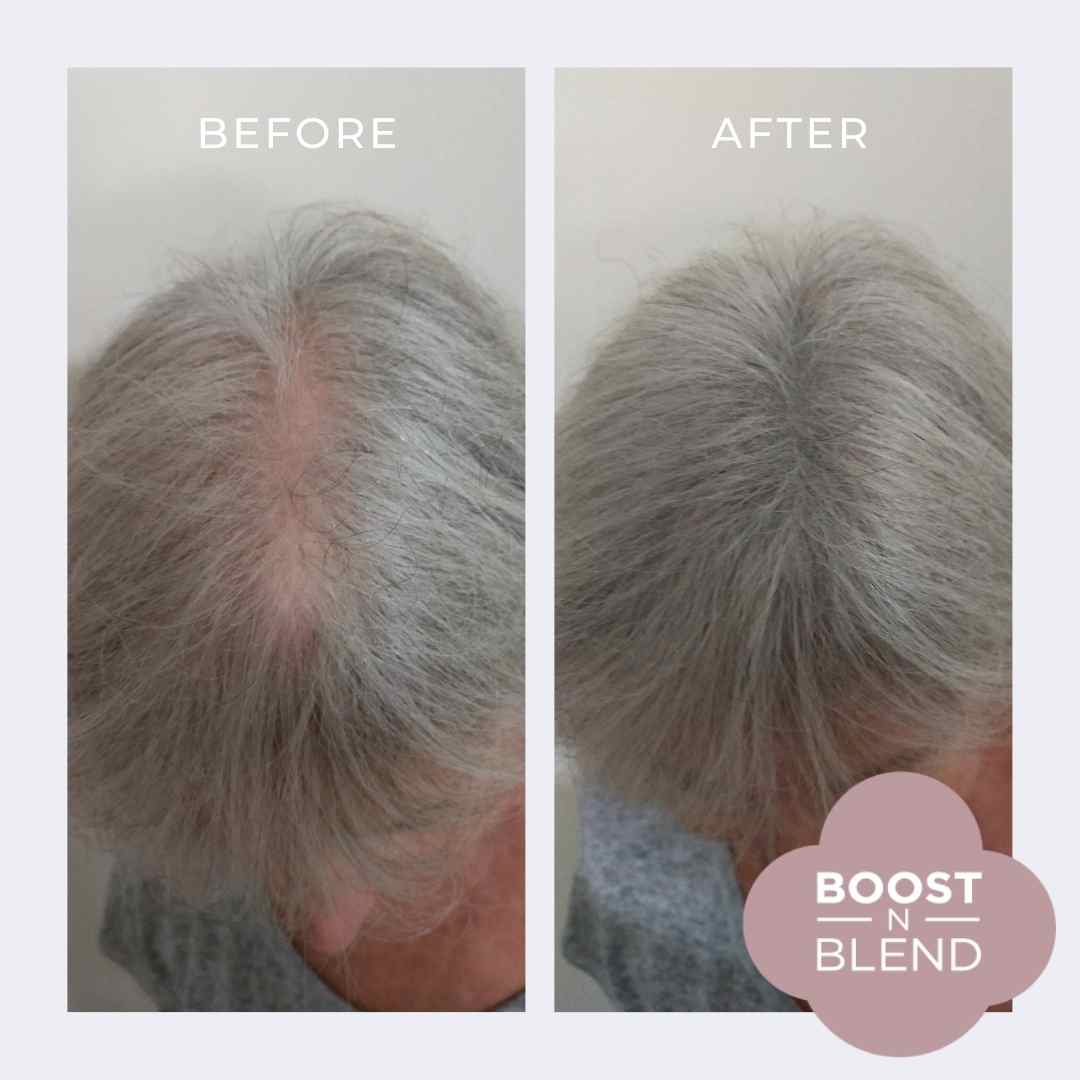 Before and After Boost N Blend #colour_light-silver-grey