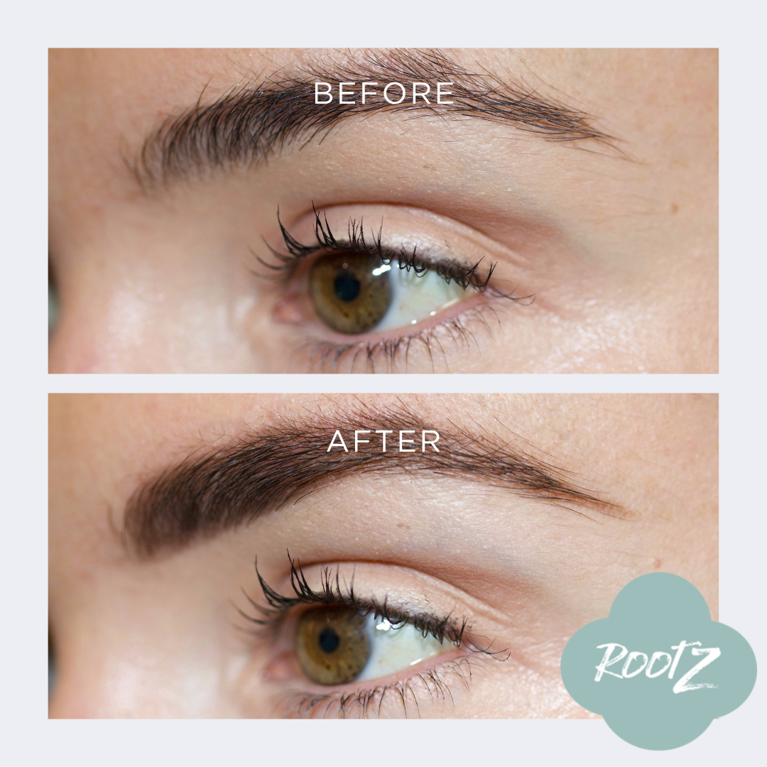 RootZ concealer before and after #colour_dark-brown