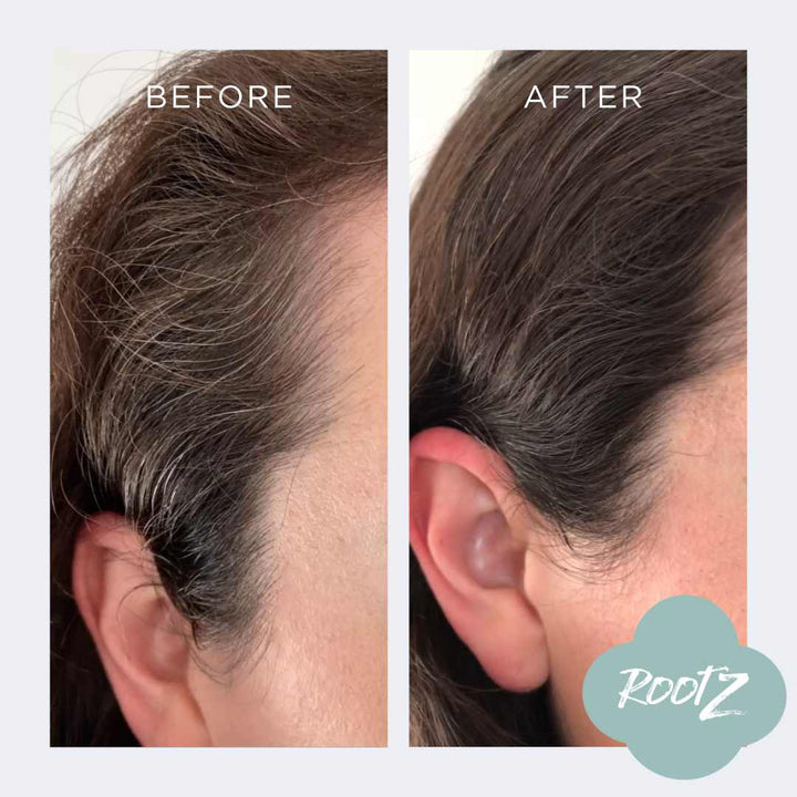 RootZ concealer before and after #colour_dark-brown
