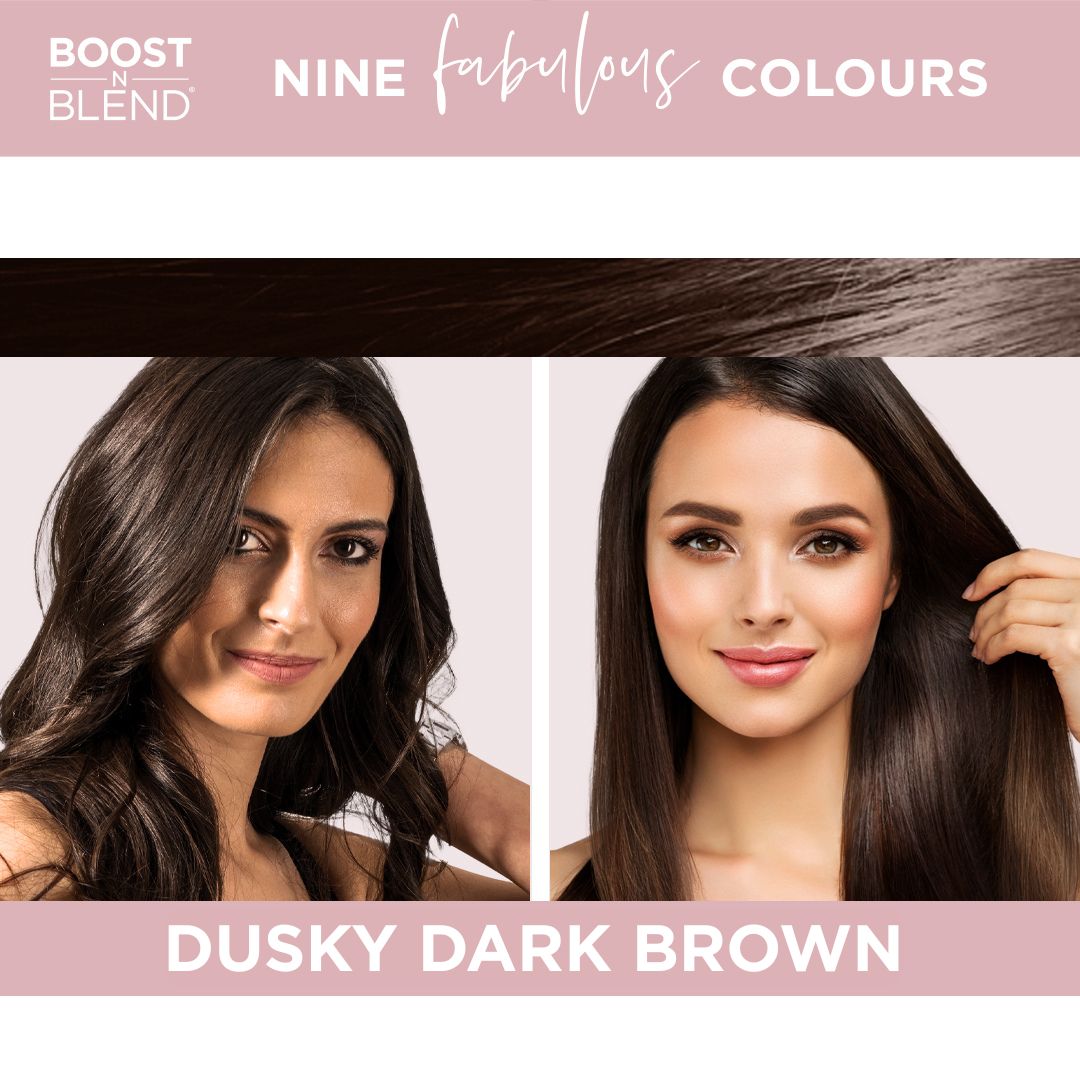 Boost N Blend Fibre Colour Examples #colour_dusky-dark-brown