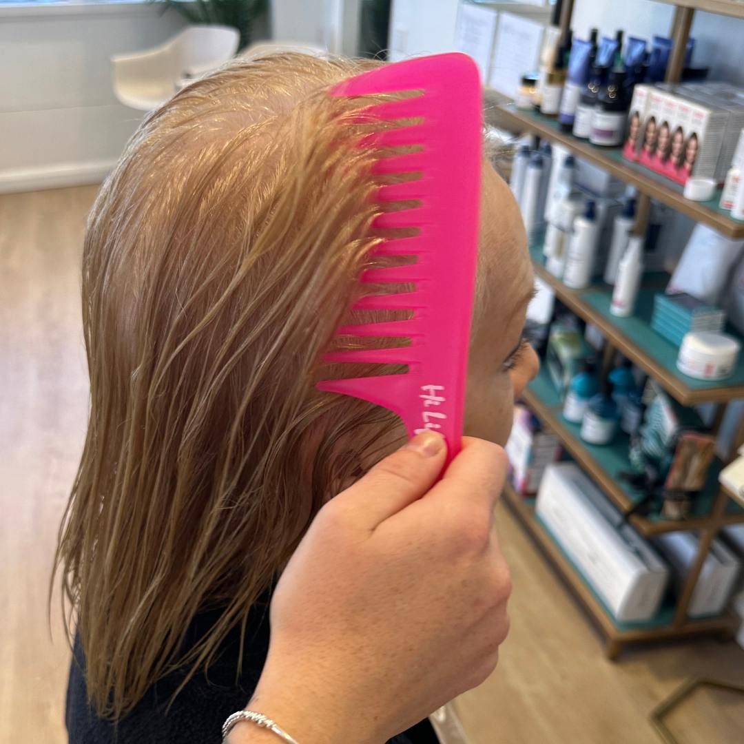 Pink Hi Lift Wide Tooth Shower Comb. Every woman should have one of these in the shower!