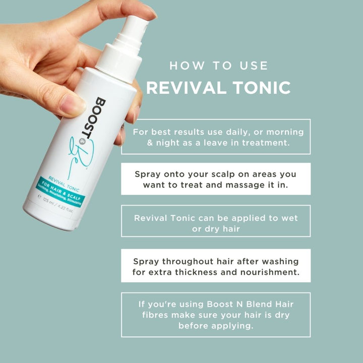 How to use revival tonic Boost & Be
