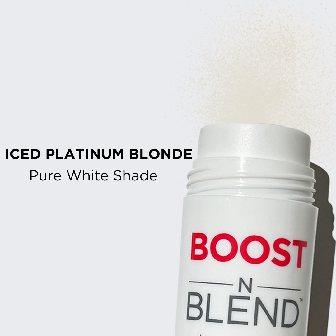 Boost N Blend Fibres Colour Swatch #colour_iced-platinum-blonde