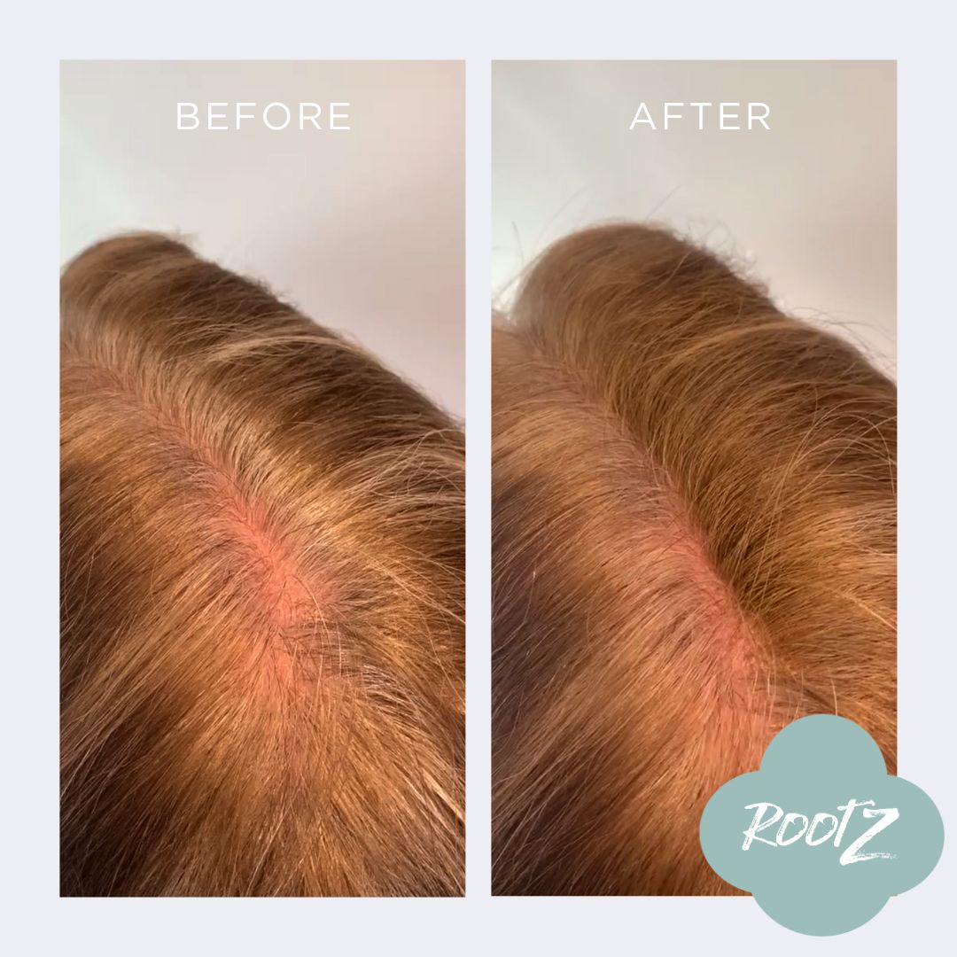 RootZ concealer before and after #colour_light-brown