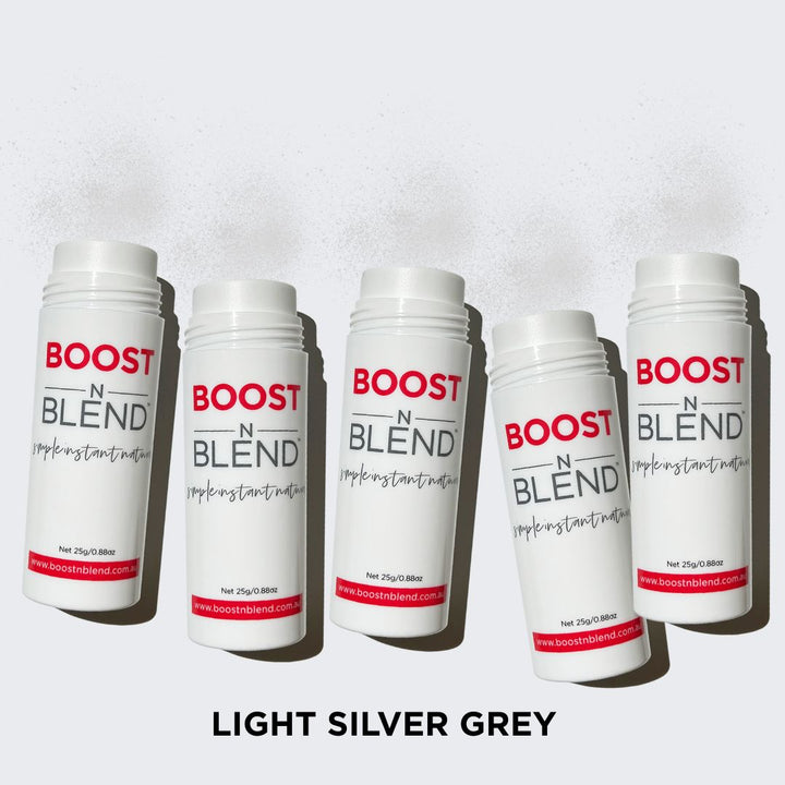 Boost N Blend hair fibres Bulk Pack colour swatch #colour_light-silver-grey