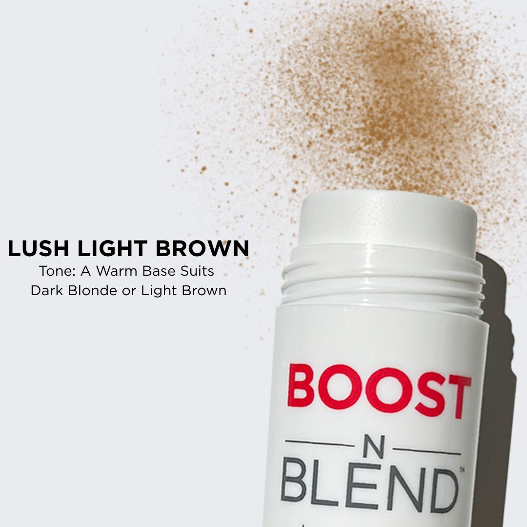 Boost N Blend Fibres Colour Swatch #colour_lush-light-brown