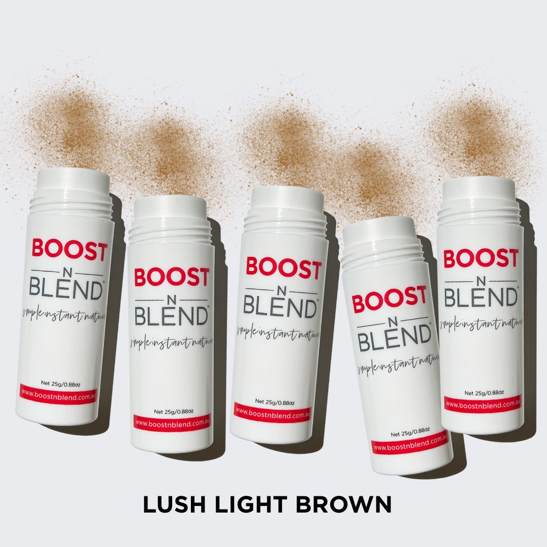 Boost N Blend hair fibres Bulk Pack colour swatch #colour_lush-light-brown