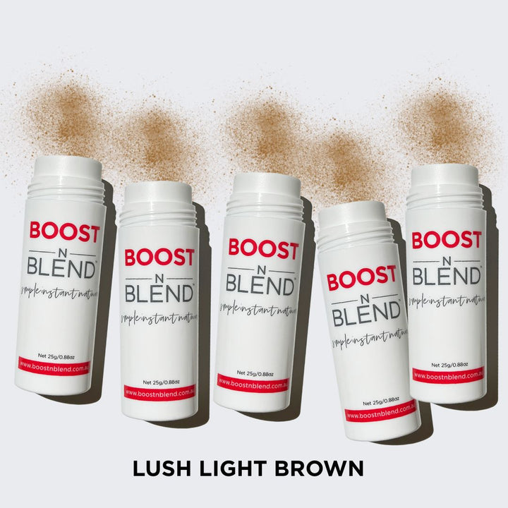 Boost N Blend hair fibres Bulk Pack colour swatch #colour_lush-light-brown