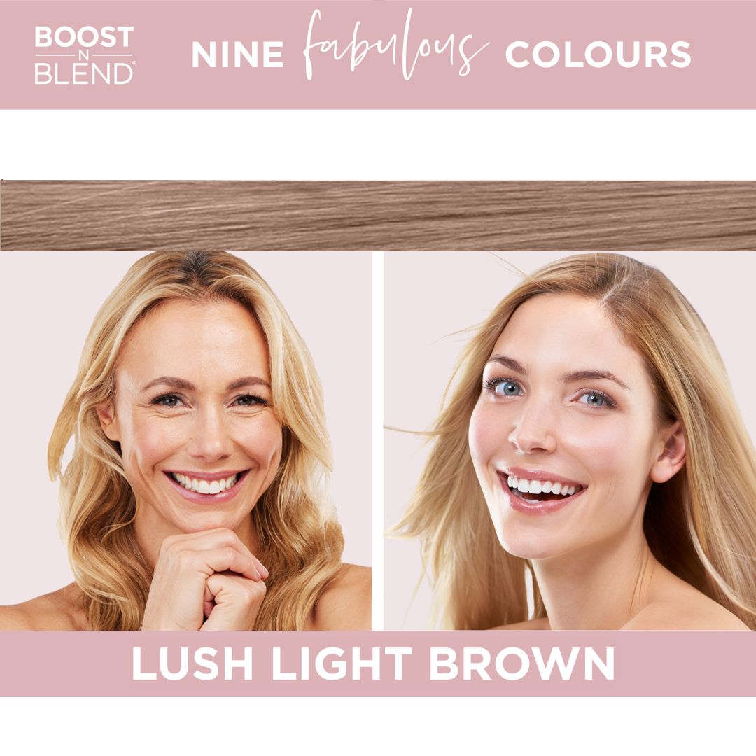 Boost N Blend Fibre Colour Examples #colour_lush-light-brown