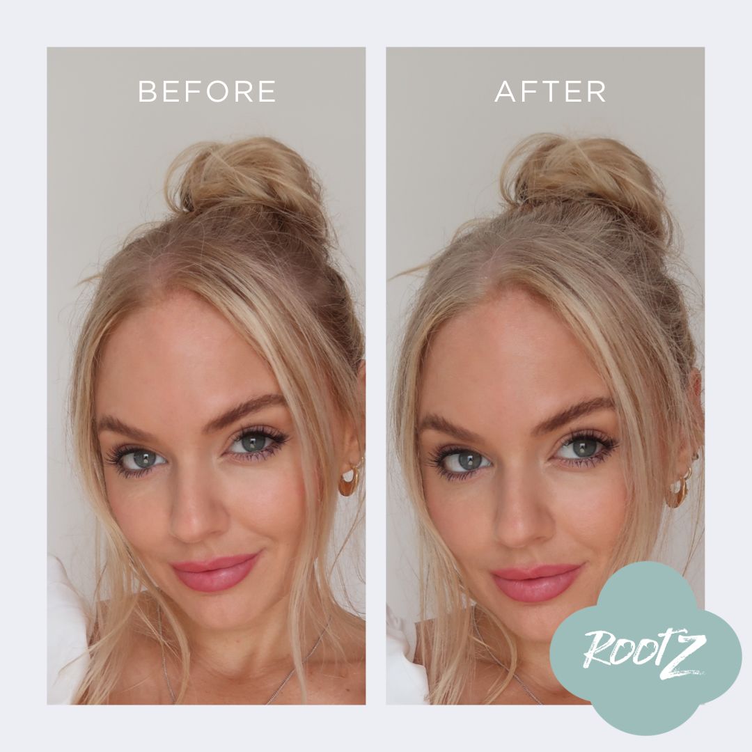 RootZ concealer before and after #colour_light-blonde