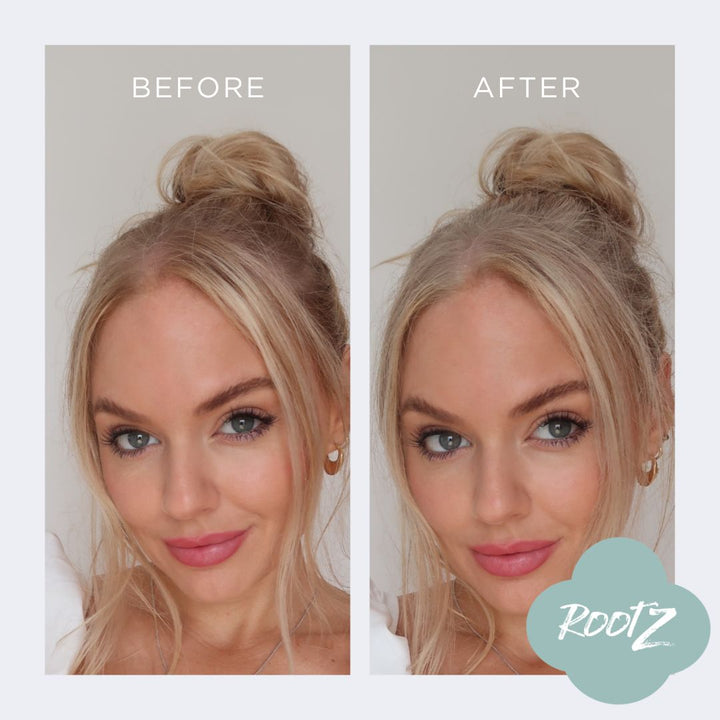 RootZ concealer before and after #colour_light-blonde