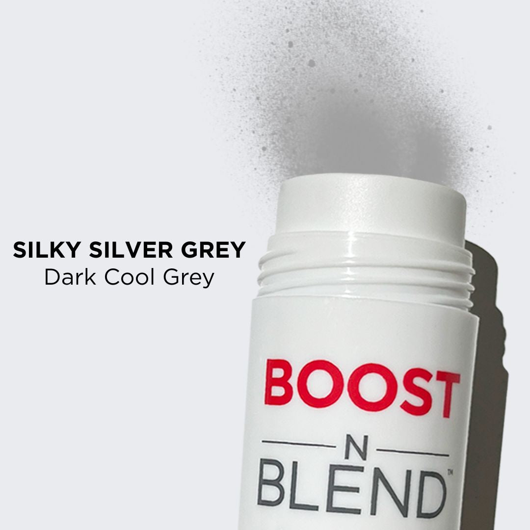 Boost N Blend Fibres Colour Swatch #colour_silky-silver-grey