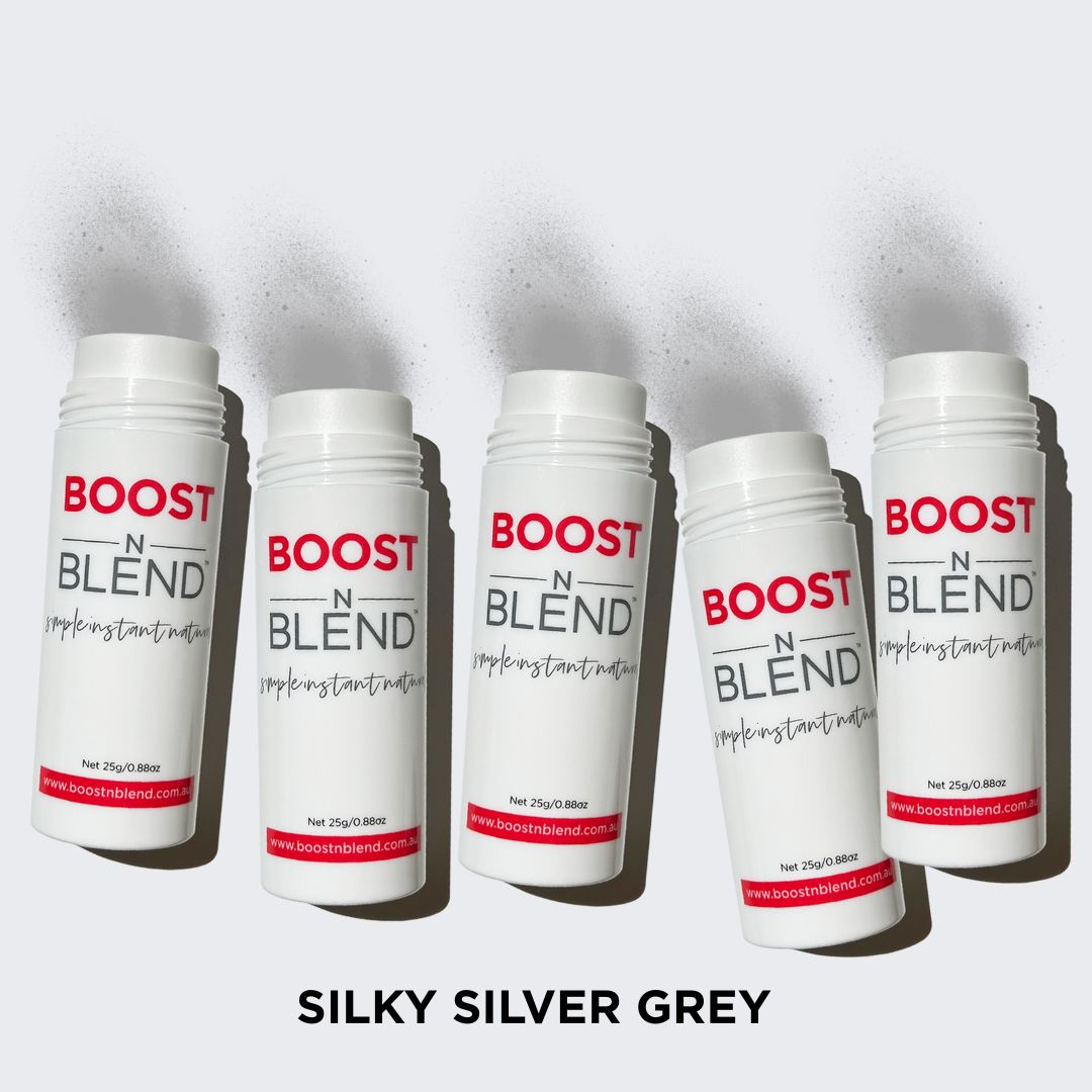 Boost N Blend hair fibres Bulk Pack colour swatch #colour_silky-silver-grey