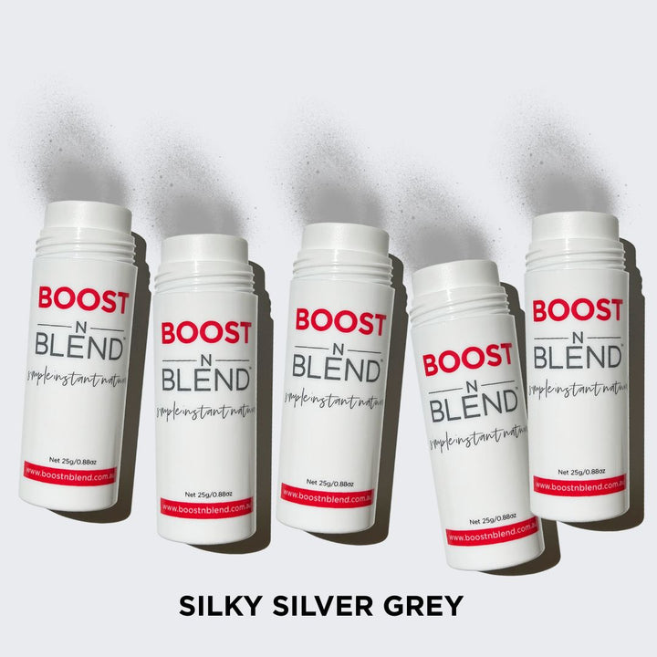 Boost N Blend hair fibres Bulk Pack colour swatch #colour_silky-silver-grey