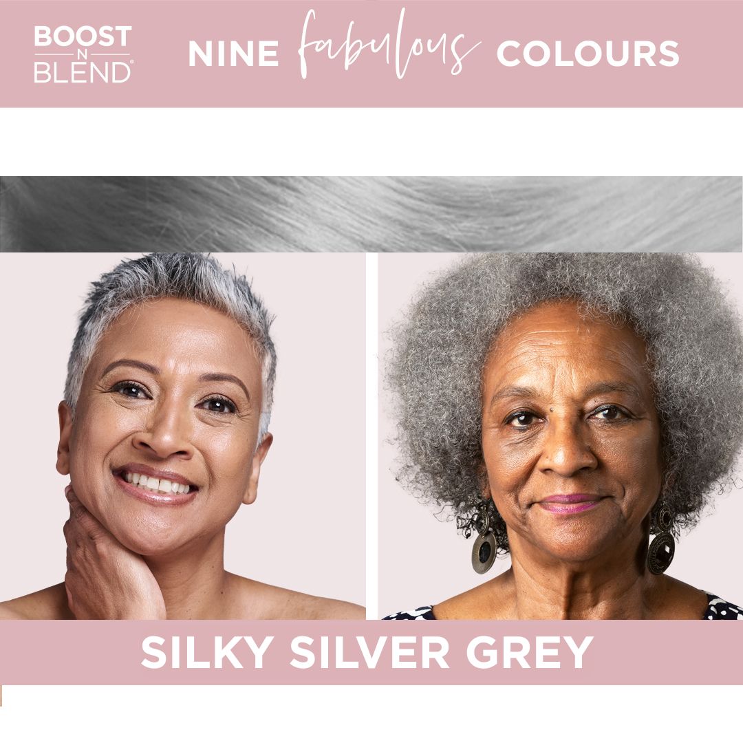 Boost N Blend Fibre Colour Examples #colour_silky-silver-grey