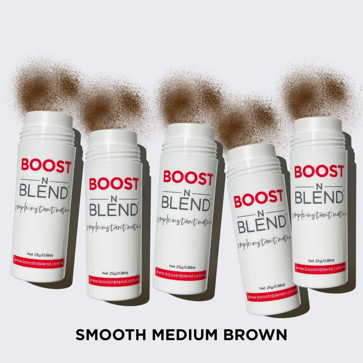 Boost N Blend hair fibres Bulk Pack colour swatch #colour_smooth-medium-brown