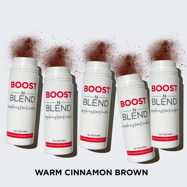 Boost N Blend hair fibres Bulk Pack colour swatch #colour_warm-cinnamon-brown