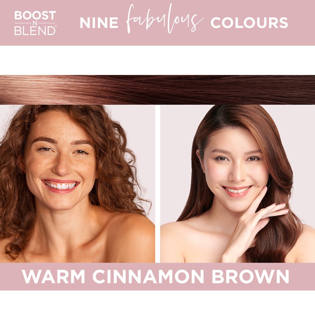 Boost N Blend Fibre Colour Examples #colour_warm-cinnamon-brown