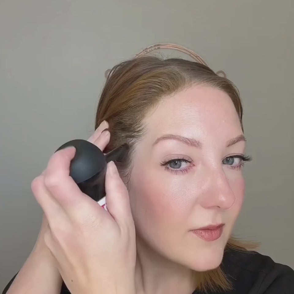 Boost N Blend fibres application #colour_lush-light-brown